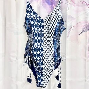 NWT Blue Patterned Swimsuit